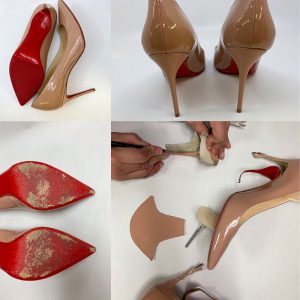 The Leather Spa protects red soles on Louboutin shoes